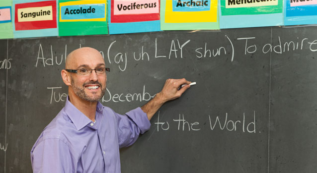 Teacher at Board