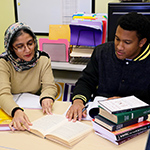 TESL grad students Harpreet and Brandon