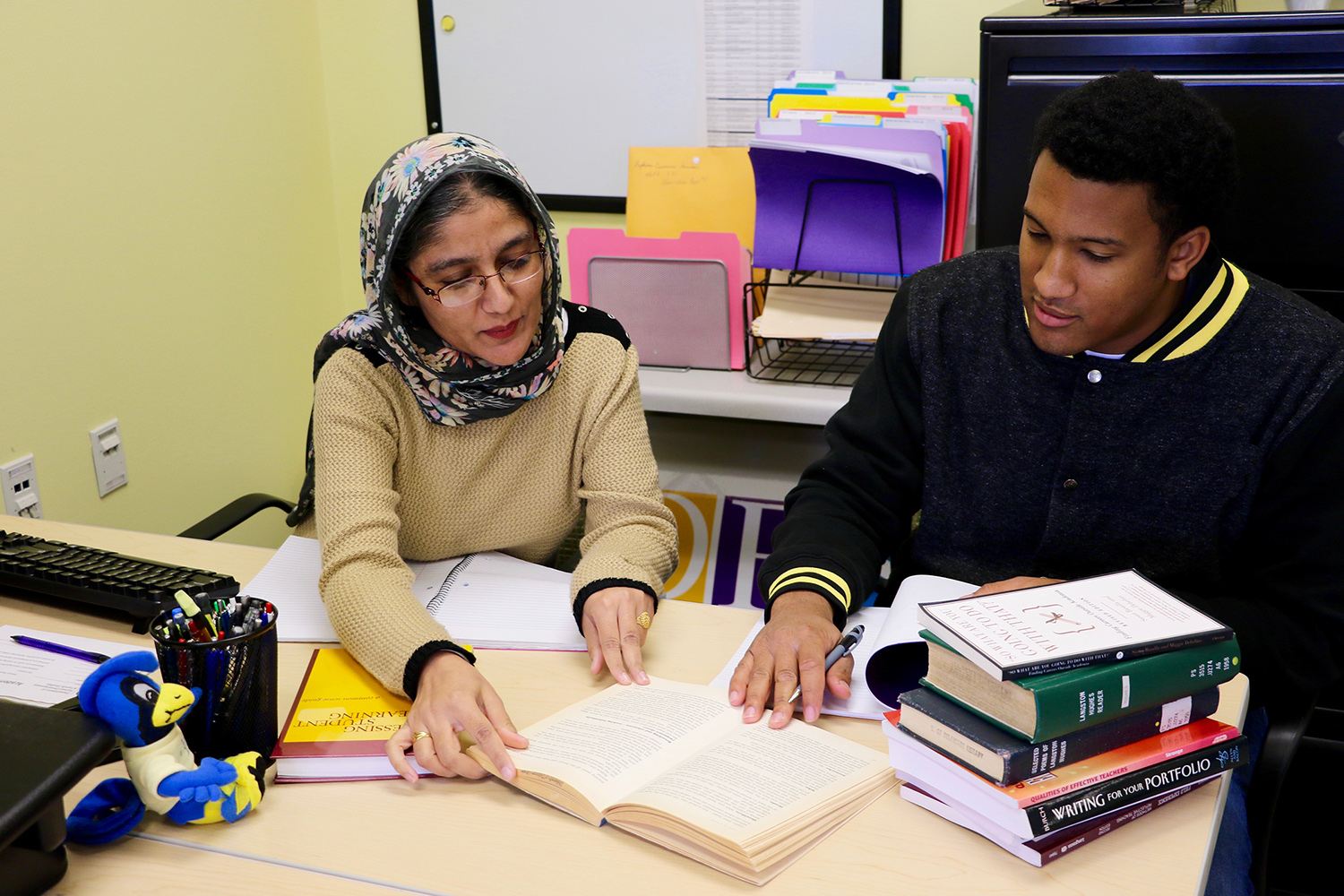 TESL grad students Harpreet and Brandon