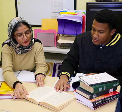 TESL grad students Harpreet and Brandon