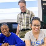 Associate Professor Charles Hohensee, a joint faculty in the School of Education and Mathematics Education Research, is running a summer math program at UD for 15-20 local high school students as part of a $750,000 NSF grant. Photographed for a story in UDaily and to promote his research.