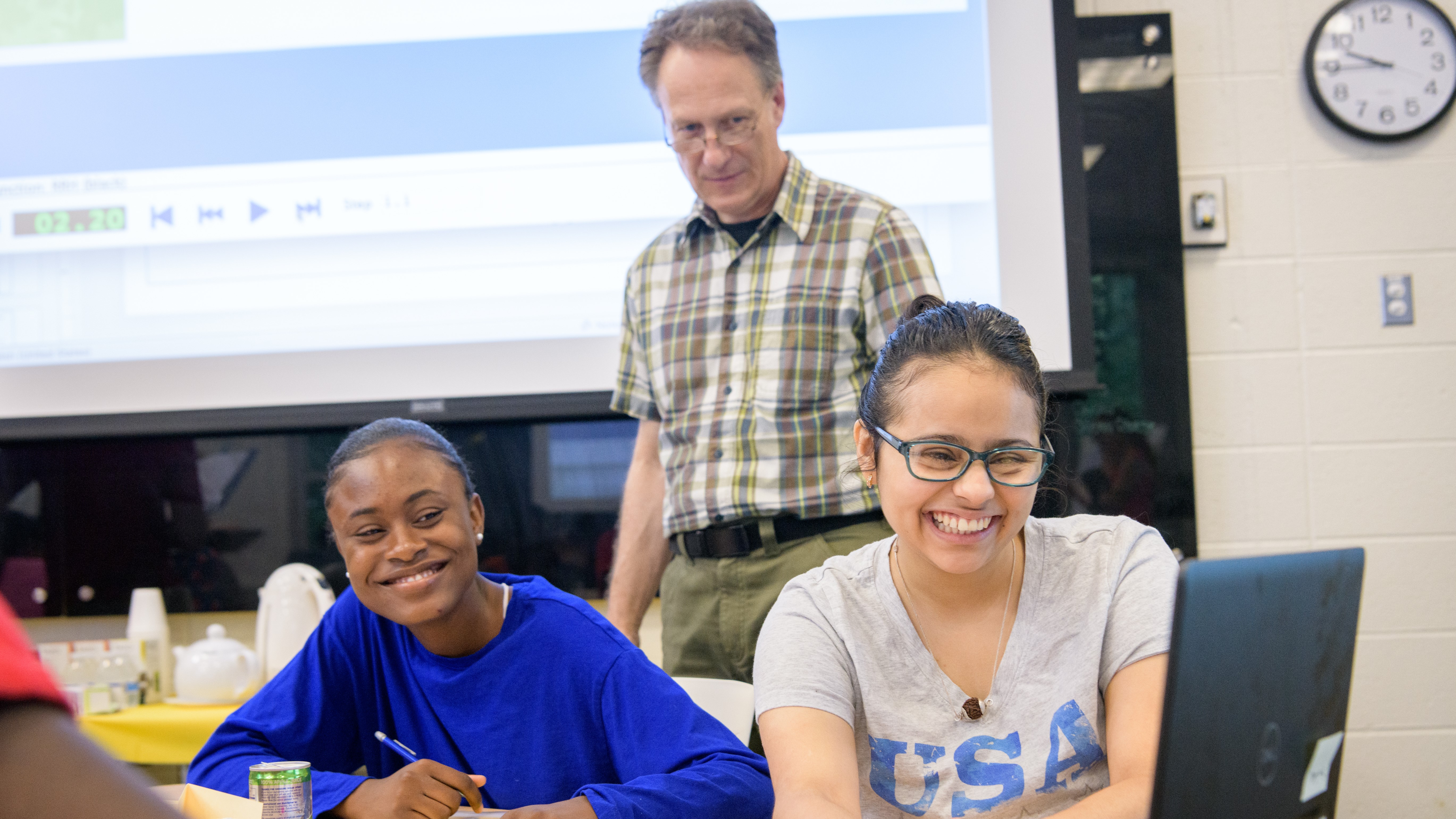 Associate Professor Charles Hohensee, a joint faculty in the School of Education and Mathematics Education Research, is running a summer math program at UD for 15-20 local high school students as part of a $750,000 NSF grant. Photographed for a story in UDaily and to promote his research.
