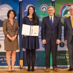 Kathleen Olenderski (second from left) receives Presidential Award for Excellence in Mathematics and Science Teaching at an honorary gala in Washington, D.C.