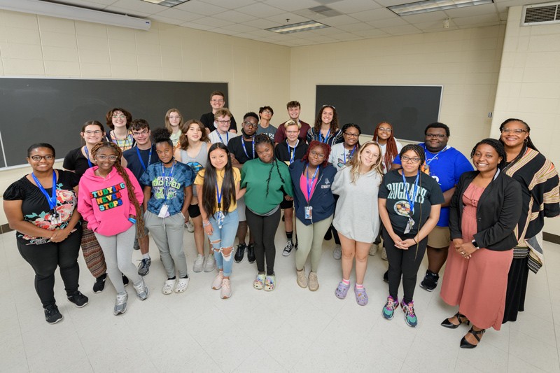 Teachers of Tomorrow participants posed for a group picture